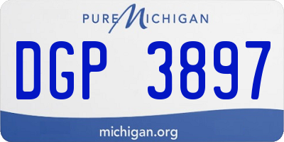 MI license plate DGP3897