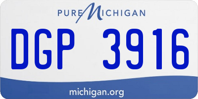 MI license plate DGP3916