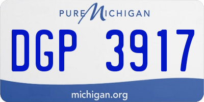 MI license plate DGP3917