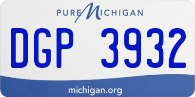MI license plate DGP3932