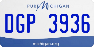 MI license plate DGP3936