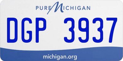 MI license plate DGP3937