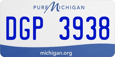 MI license plate DGP3938