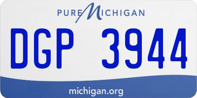 MI license plate DGP3944