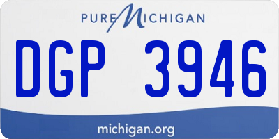 MI license plate DGP3946