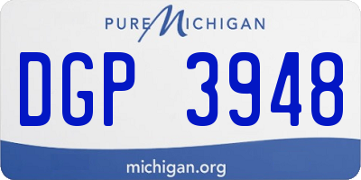 MI license plate DGP3948