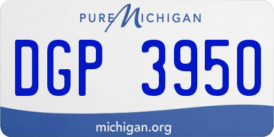 MI license plate DGP3950