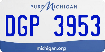 MI license plate DGP3953