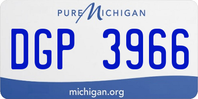 MI license plate DGP3966