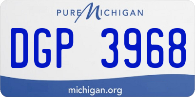 MI license plate DGP3968