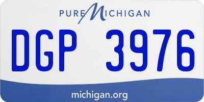 MI license plate DGP3976