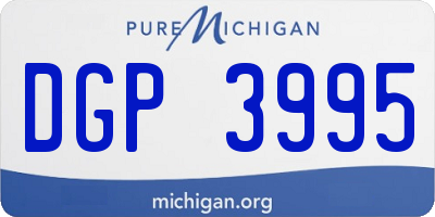 MI license plate DGP3995
