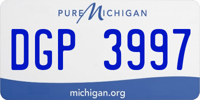 MI license plate DGP3997