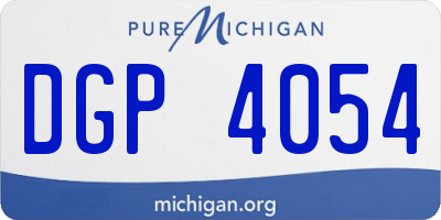 MI license plate DGP4054