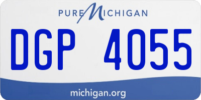 MI license plate DGP4055