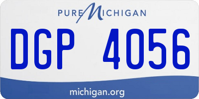 MI license plate DGP4056
