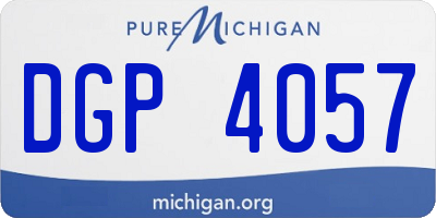MI license plate DGP4057
