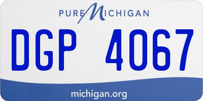 MI license plate DGP4067