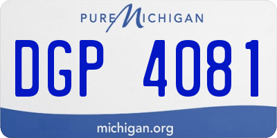 MI license plate DGP4081