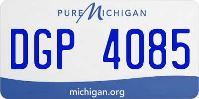 MI license plate DGP4085