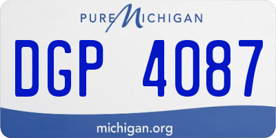 MI license plate DGP4087