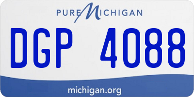 MI license plate DGP4088