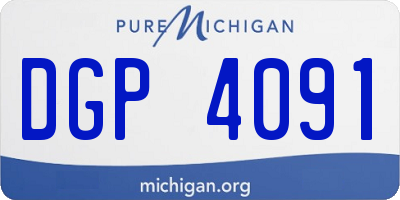 MI license plate DGP4091