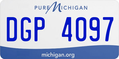 MI license plate DGP4097