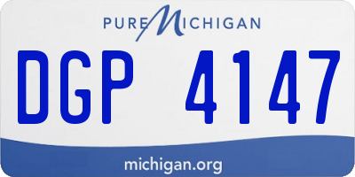 MI license plate DGP4147