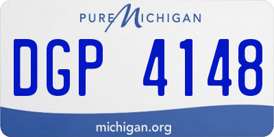 MI license plate DGP4148