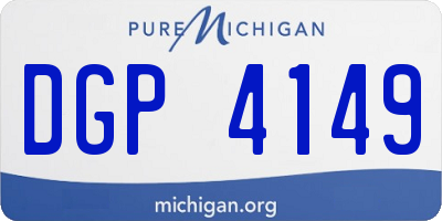MI license plate DGP4149