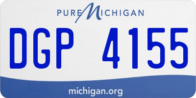 MI license plate DGP4155