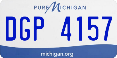 MI license plate DGP4157