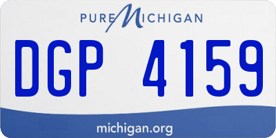 MI license plate DGP4159