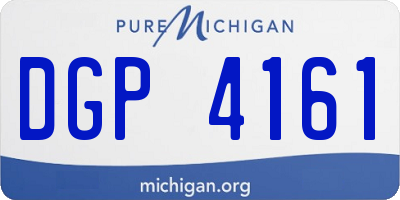 MI license plate DGP4161