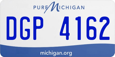 MI license plate DGP4162