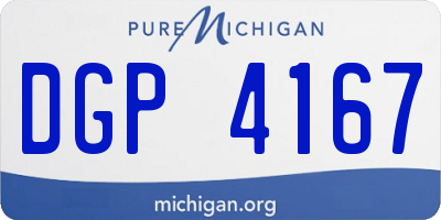 MI license plate DGP4167