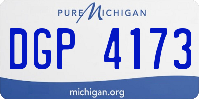 MI license plate DGP4173