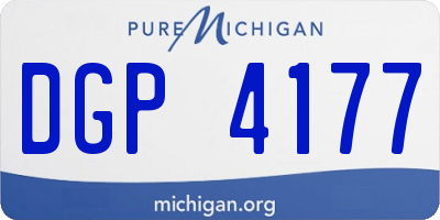 MI license plate DGP4177