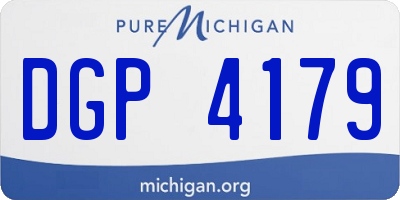 MI license plate DGP4179