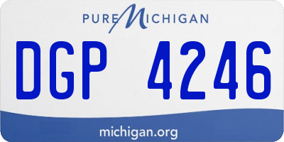 MI license plate DGP4246