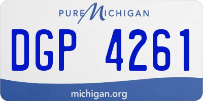 MI license plate DGP4261