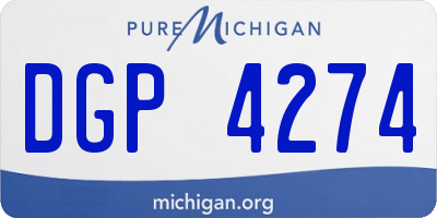 MI license plate DGP4274