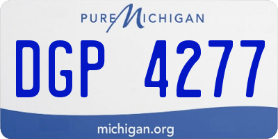 MI license plate DGP4277