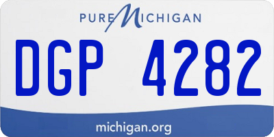 MI license plate DGP4282