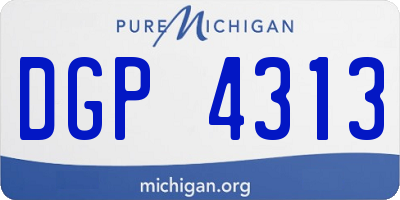 MI license plate DGP4313