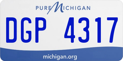 MI license plate DGP4317