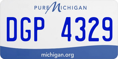 MI license plate DGP4329