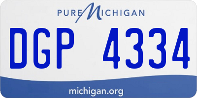 MI license plate DGP4334