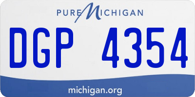 MI license plate DGP4354